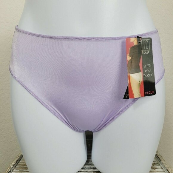 TC Fine Intimates Hi Cut Brief Panties Vtg W/ Wonderful Edge No Lines No Ride Sm - Picture 2 of 11
